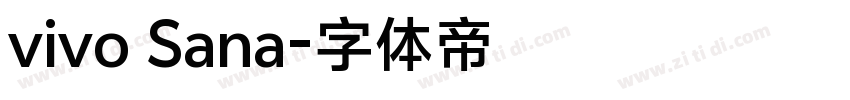 vivo Sana字体转换